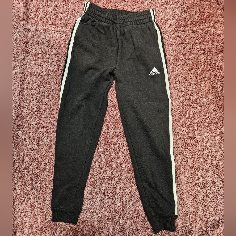 Adidas Kids Black Track Pants